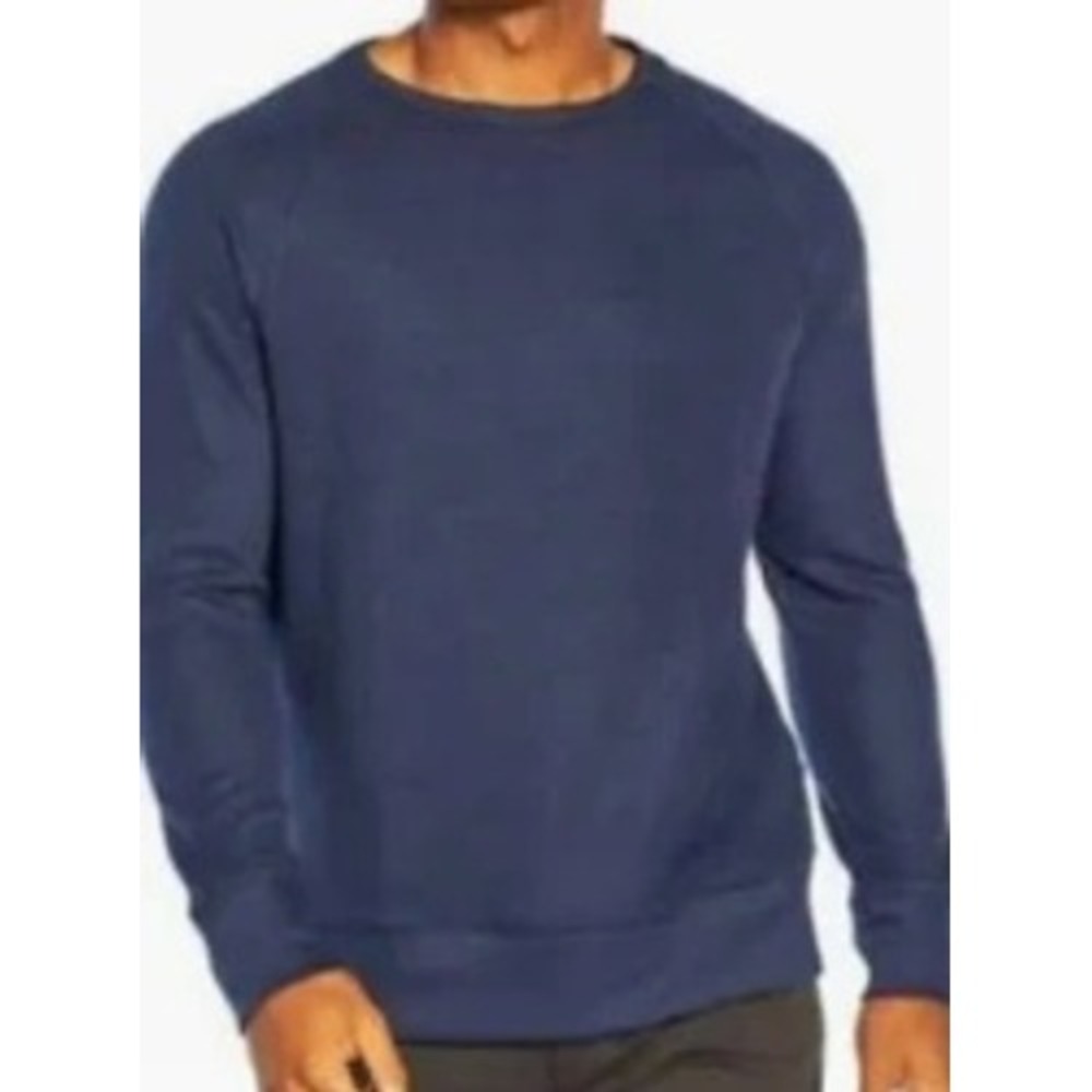 Banana Republic Scuba Crew Sweatshirt Mens Medium Blue Atmosphere NWT